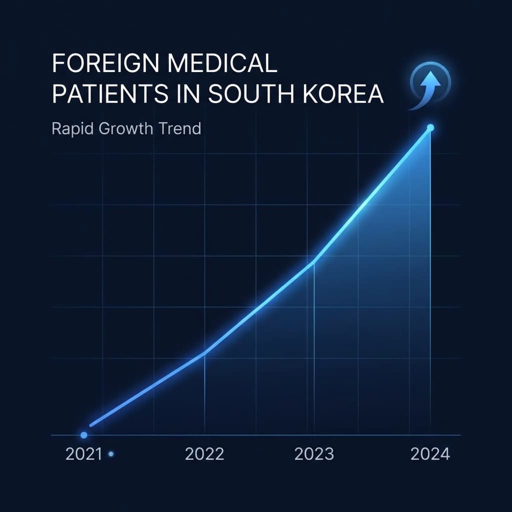 Foreign patient growth trend chart